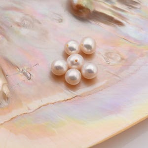 Natural White Near Round 6A Grade Freshwater Pearl Genuine Very High Luster Top Quality Small Tiny Pearls 4-5mm FWP065