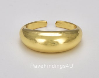 Dikke koepelring, gouden open verstelbare ring, dikke statementring, gouden koepelring, zegelring, minimalistische ring, cadeau voor haar, RG172