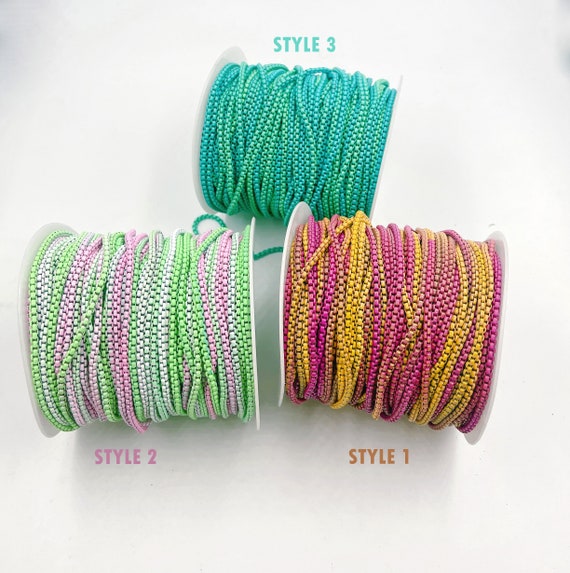 Neon Enamel Box Chain by Yard Enamel 