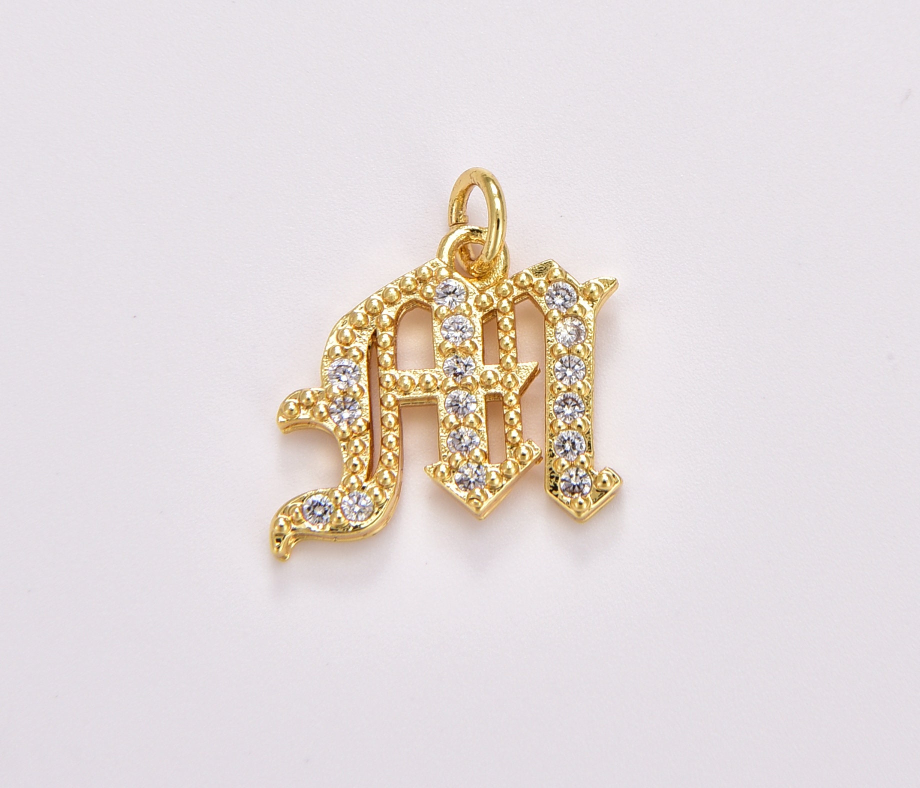 【片方】agete♡gold charm✩.*˚ 18k Gold Plated Charms Letter | Gold Plated Alphabet Letters