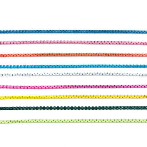 NEW Enamel Box Chain/necklace Enamel 