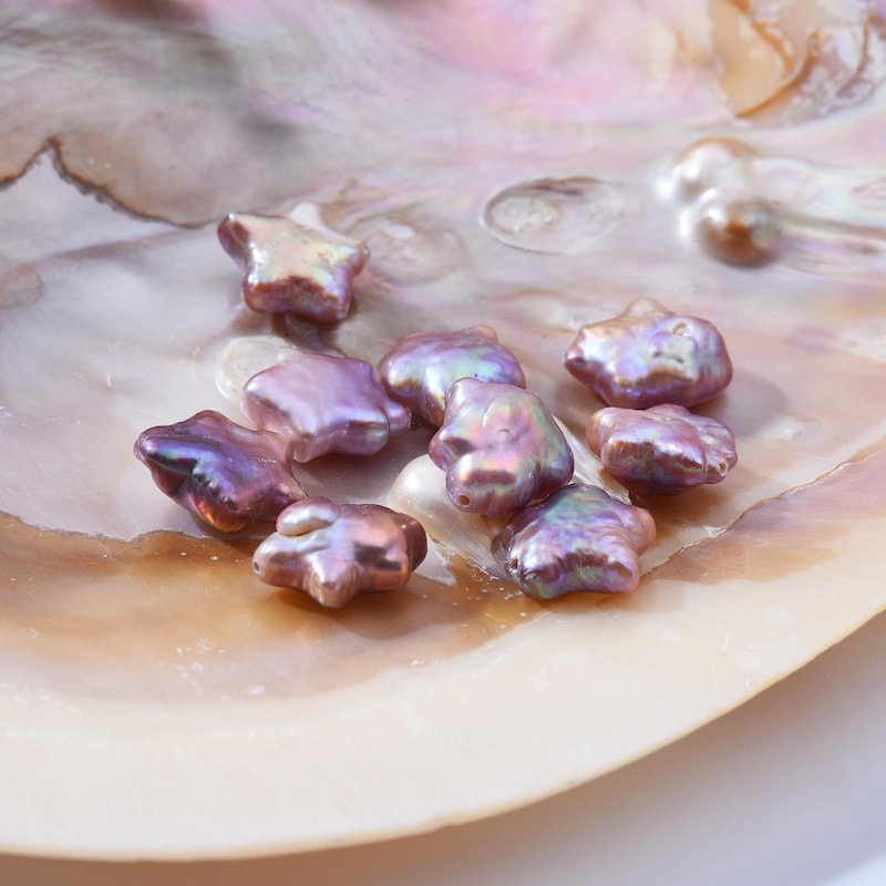 Shell Pearls Star Star Shaped Pearls - Etsy