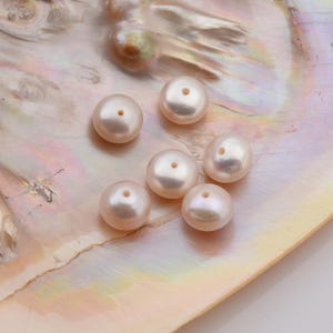 Roundelle 4A Grade Freshwater Pearls, Fresh Water Pearl Beads for Jewelry Making  Very High Luster Top Quality Pearl 8mm FWP066