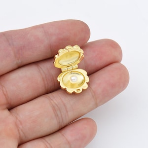 Ciondolo a forma di conchiglia riempito d'oro, ciondolo a forma di conchiglia per la creazione di gioielli con collana e bracciale, CP1959