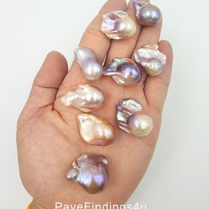 Mother of Pearl Beads, Fresh Water Pearl Charms, Baroque Pearl Charms, Natural Fresh Pearl Charm Necklace Pendant PRP674B