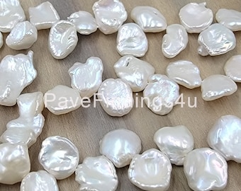 High Quality Keshi Pearl, Grade AAA Natural Freshwater Baroque Seed Nugget Keshi Pearl Bead, Keshi Pearl, By Piece 14x12mm, PRP600