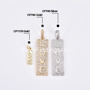 Ciondolo d'amore riempito d'oro 18K, ciondolo d'amore in oro, ciondolo d'amore, ciondoli d'amore, ciondoli d'amore con micro pavé di zirconi cubici, CP_Batch86
