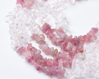 Perline di tormalina naturale, filo di perline di cristallo, perline fai da te di forma irregolare, per la creazione di gioielli, perline per collane GRN558