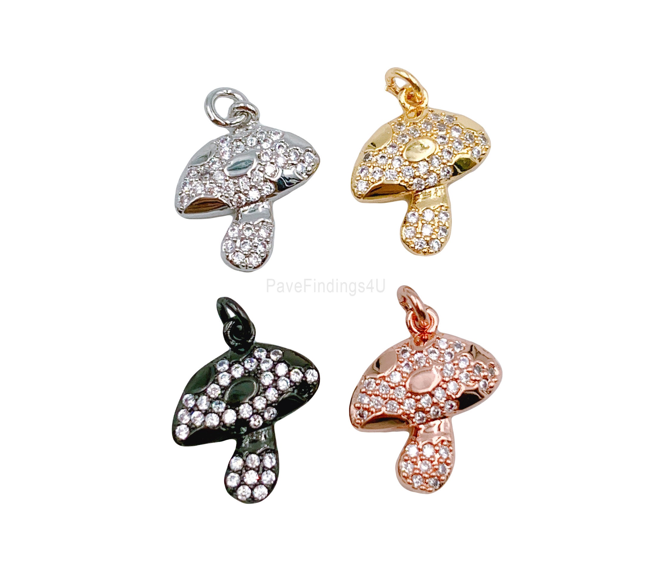Mikki Pave Short Pendant Gold White CZ main image 0