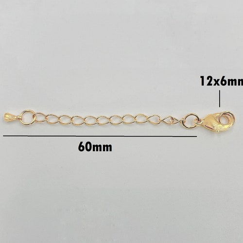 18K Gold Chain Extender for Necklace Bracelet Supply Component Etsy