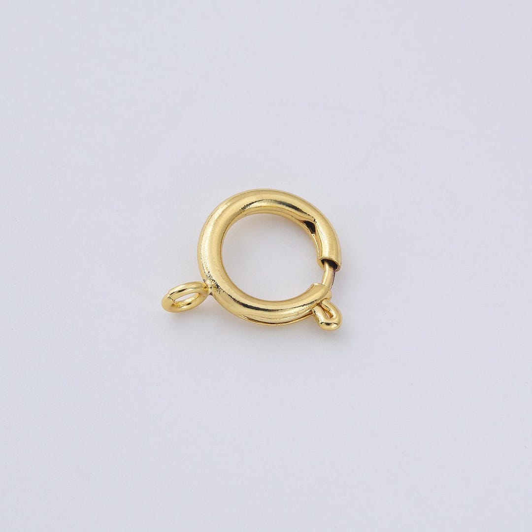 Gold Spring Clasp, Gold Filled Spring Ring Clasp, Bracelet Clasp ...