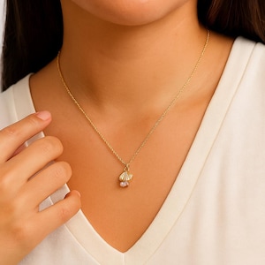 Gold Filled Clam Shell Charm with Pearl, Ocean Pendant for DIY Necklace Bracelet Jewelry Making, Elegant Coastal Beach Gift for Her, CP2075