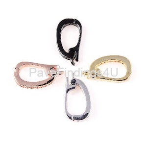 Può includere: Quattro chiusure metalliche di diversi colori per la creazione di gioielli. Le chiusure sono in nero, oro, argento e oro rosa.