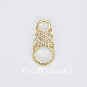 18K Gold Soda Pull-tab Pendant Charm For Charms Bracelet Necklace Jewelry Making Supplies, 26x10mm, CP1418
