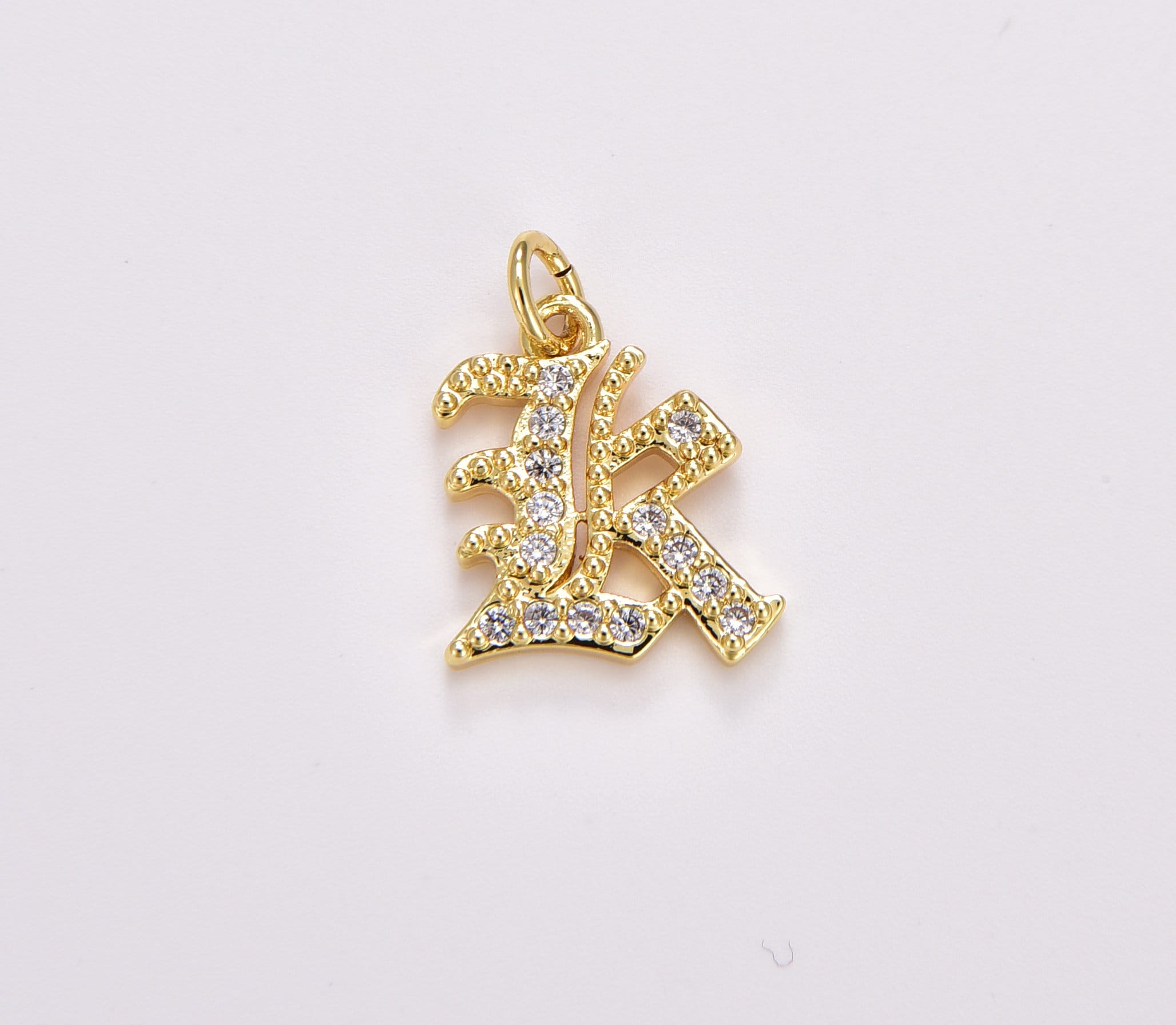 【片方】agete♡gold charm✩.*˚ 18k Gold Plated Charms Letter | Gold Plated Alphabet Letters
