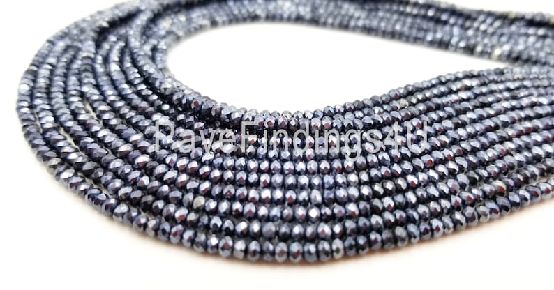 Details about   Black spinel Mystic Coated faceted rondelles loose gemstone beads for jewelry 