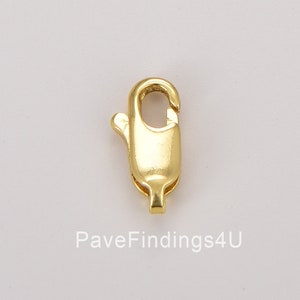 Dainty Rectangle Lobster Clasp, Gold Filled Lobster Claw Clasp, Wholesale Lobster Clasp for Jewelry Making Necklace Bracelet Anklet, CL533