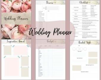 Digital Wedding Planner Goodnotes Printable PDF
