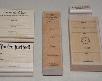Used Rubber Stamp Set:  Stampin' Up  Please Come