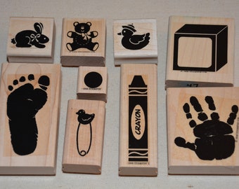 Rubber Stamp Set:  Stampin' Up Definitely Decorative Kid Prints