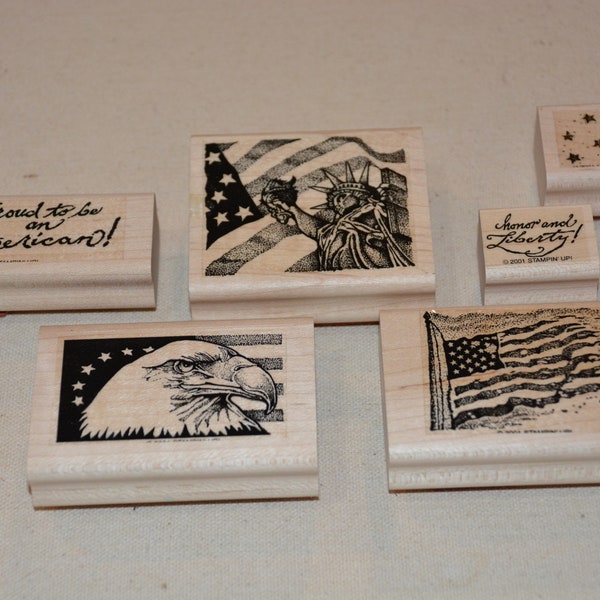 Rubber Stamp Set:  Stampin' Up Star Liberty For All