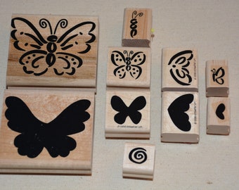 Rubber Stamp Set:  Stampin' Up Definately Decorative Flutterbys