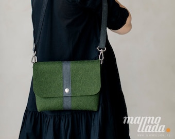 Bolso de hombro verde, regalo de Acción de Gracias, bolso en color verde, bolso clutch de mujer, bolso elegante, bolso cruzado de mujer, bolso pequeño para Navidad