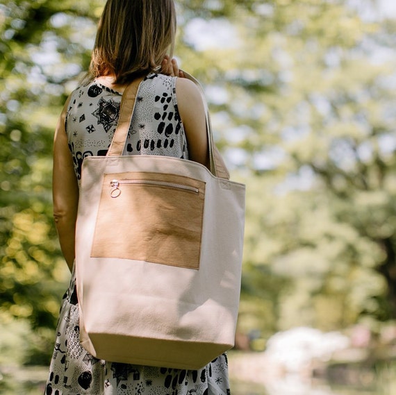 beige tote