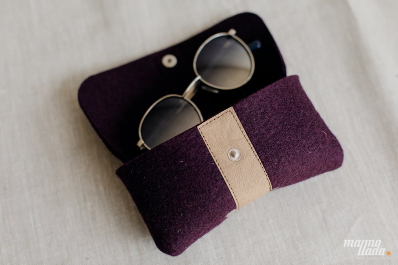 Glasses Case Accessories Case Wool Felt Glasses Case Etsy