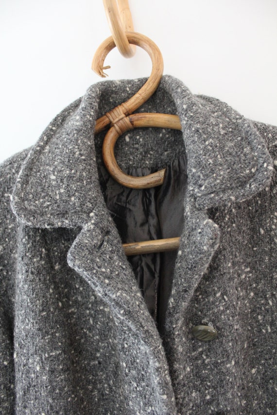Vintage grey & white fleck wool jacket
