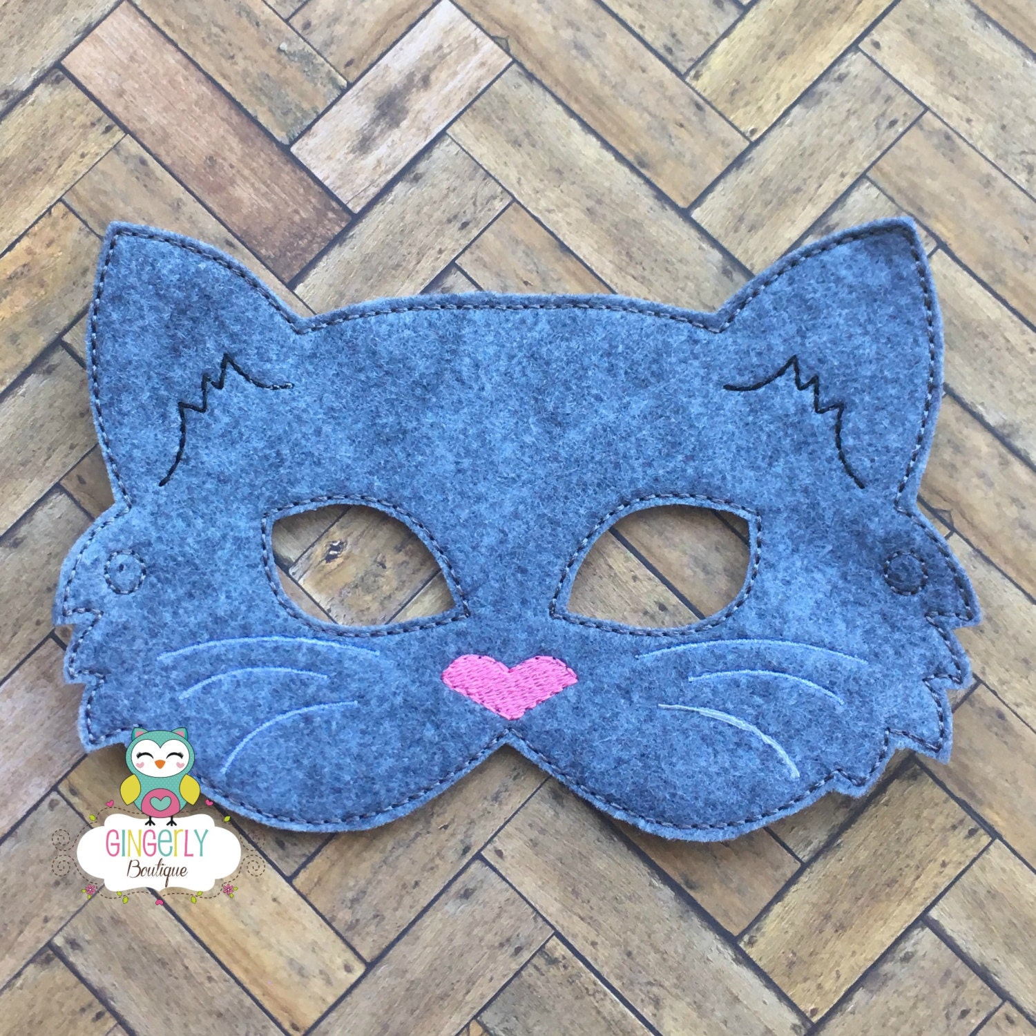 Cat Mask Kids Dress Up Mask Cat Costume Mask Wool Blend Etsy