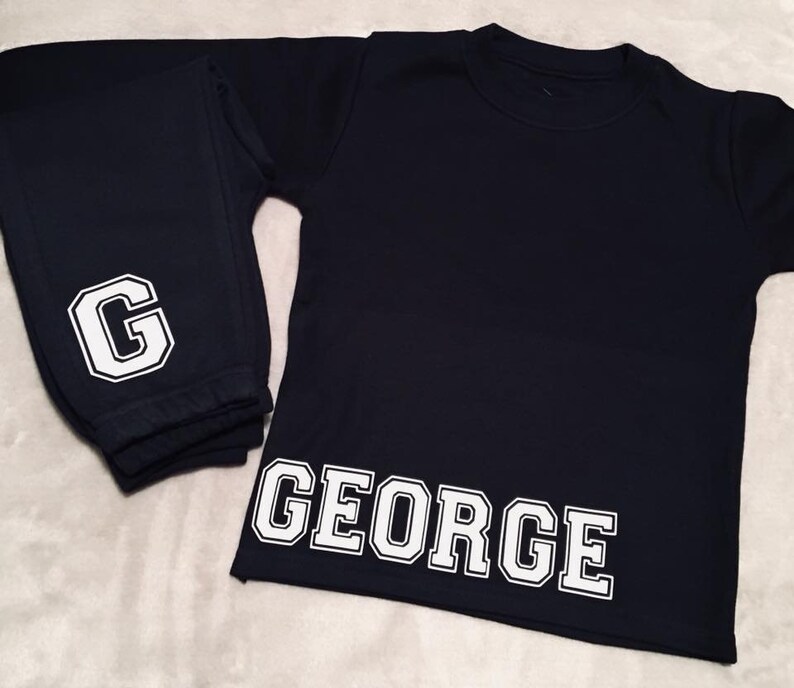 personalised childrens tracksuits