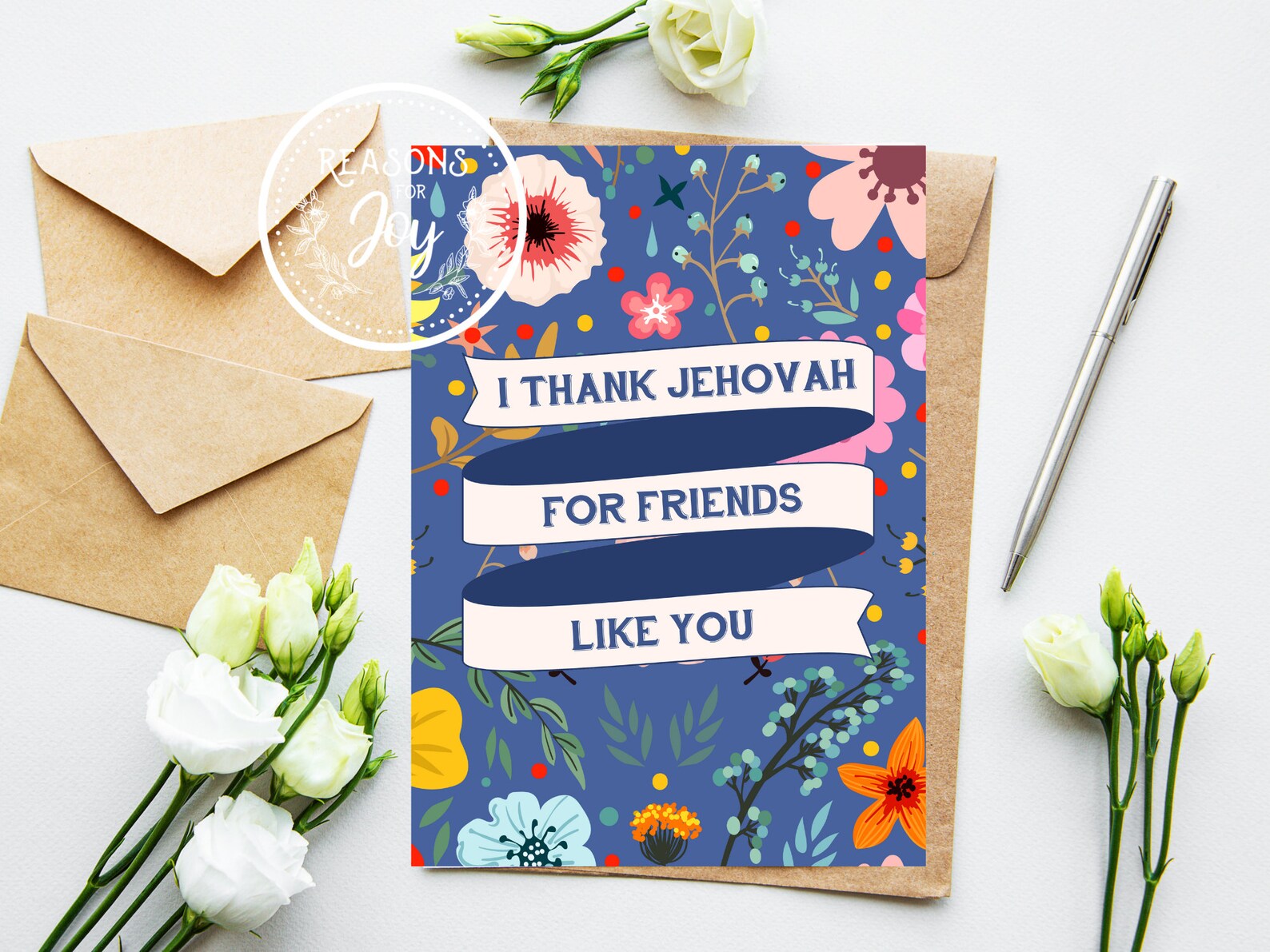 JW Printable Greeting Card 4x6 5x7 FREE Envelope Included I - Etsy