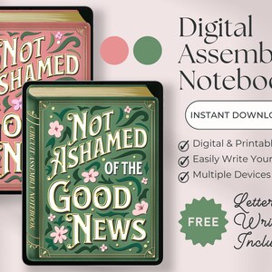 WRITING "Not Ashamed of the Good News" 2024-2025 Assembly Notebook Digital/Printable