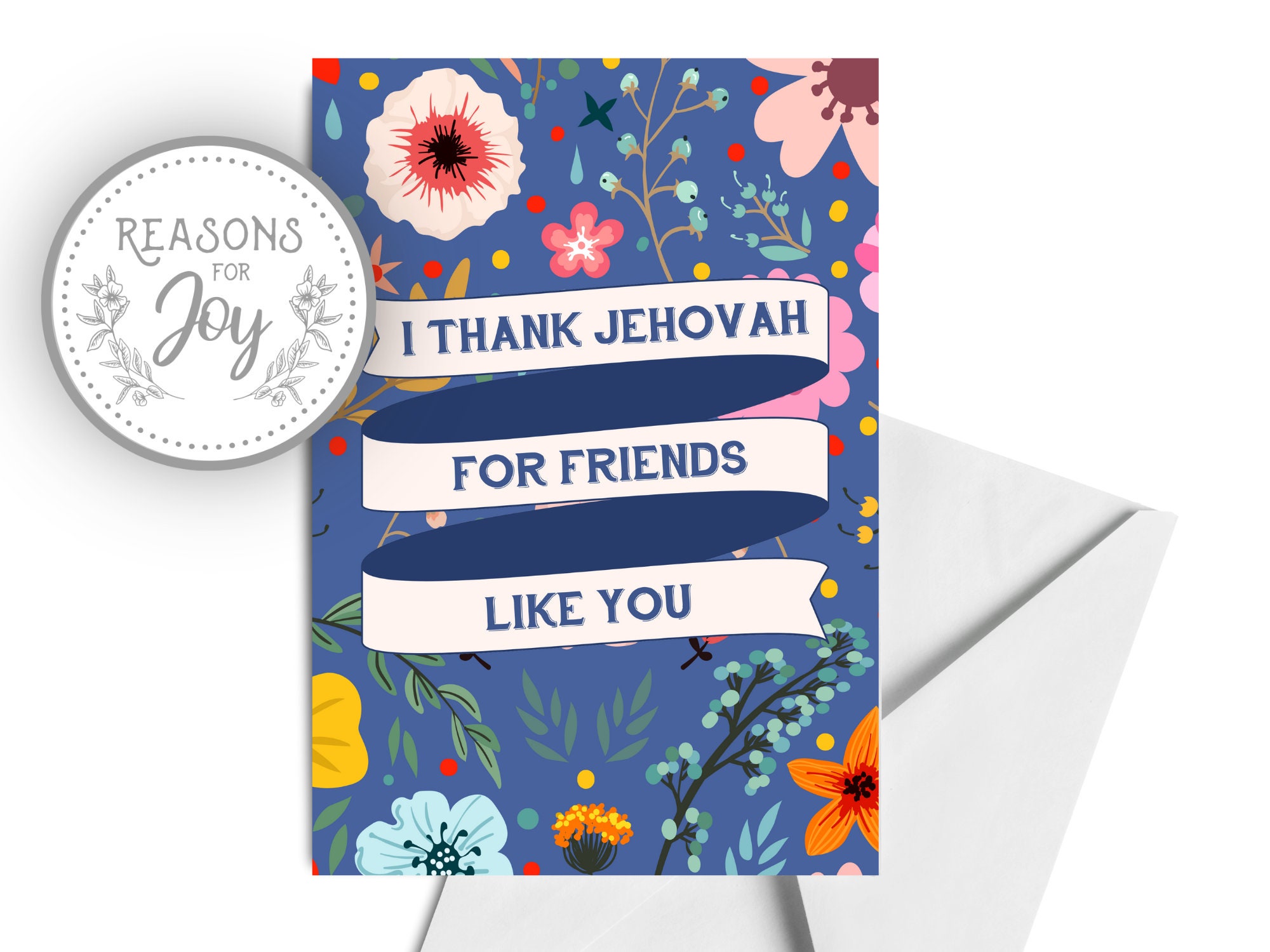 JW Printable Greeting Card 4x6 5x7 FREE Envelope Included I - Etsy