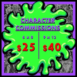 Doodle Commissions - Single Character (BW and Color)