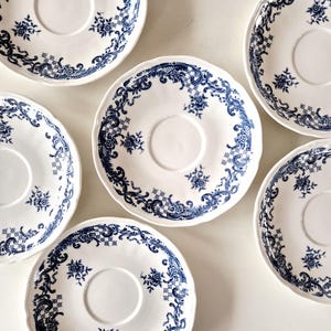 Vintage Blue Plate | Piatto Valeria Villeroy | Vintage Design Tableware|Vaisselle Valeria Villeroy Blue, Villeroy, piattino sottotazza 13cm