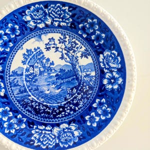 Villeroy Boch Rusticana Plato Azul 17 cm – Estilo Rústico – Plato Vintage Coleccionable – Villeroy Boch Rusticana Plato Azul 17 cm