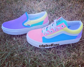 light blue van shoes