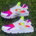 neon pink huaraches