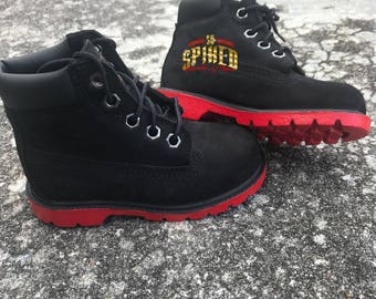red tims boots