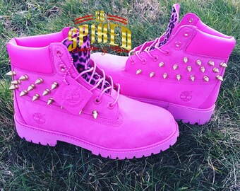 hot pink timberlands