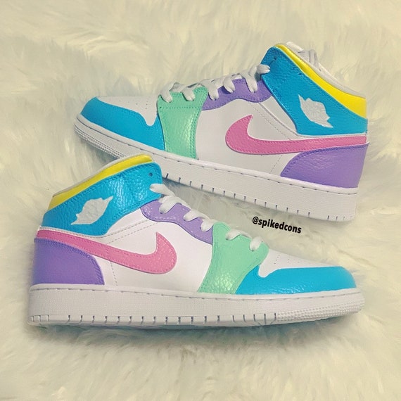 purple and pink 1s