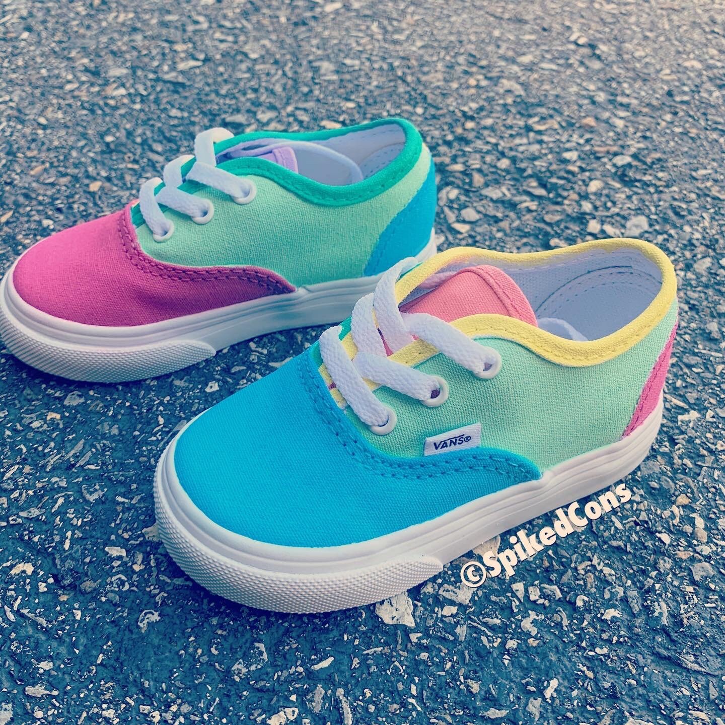 Pastel vans shop multi color