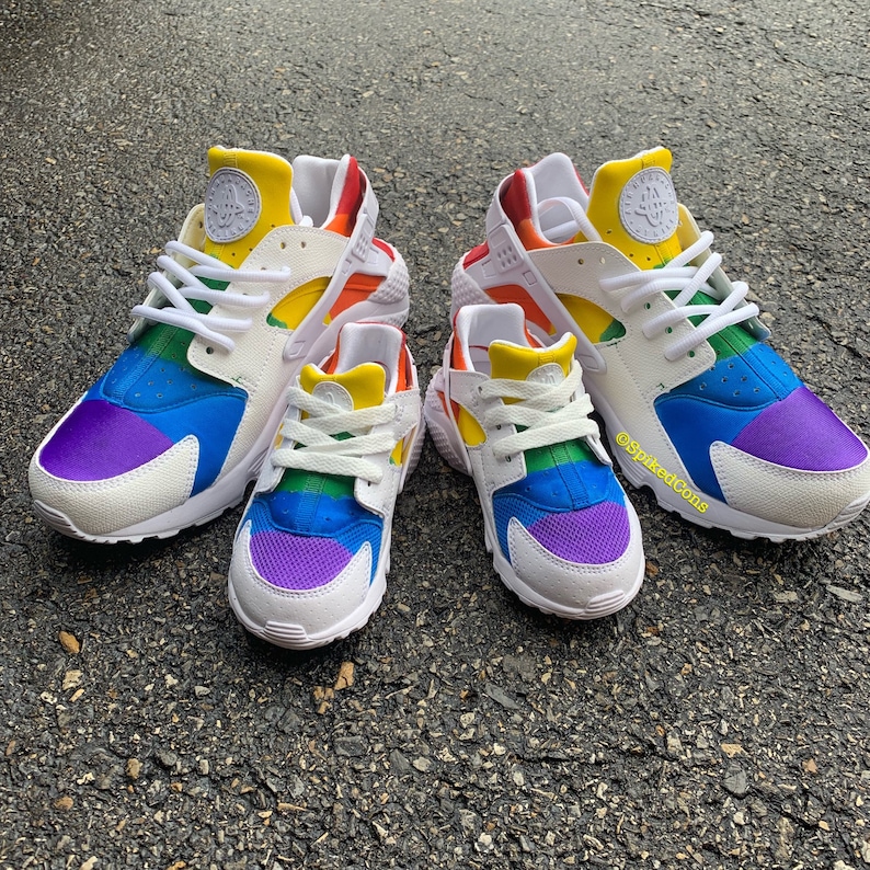 red blue yellow huaraches