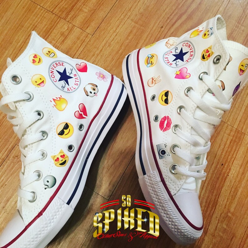 Custom Kid Emoji chucks image 1