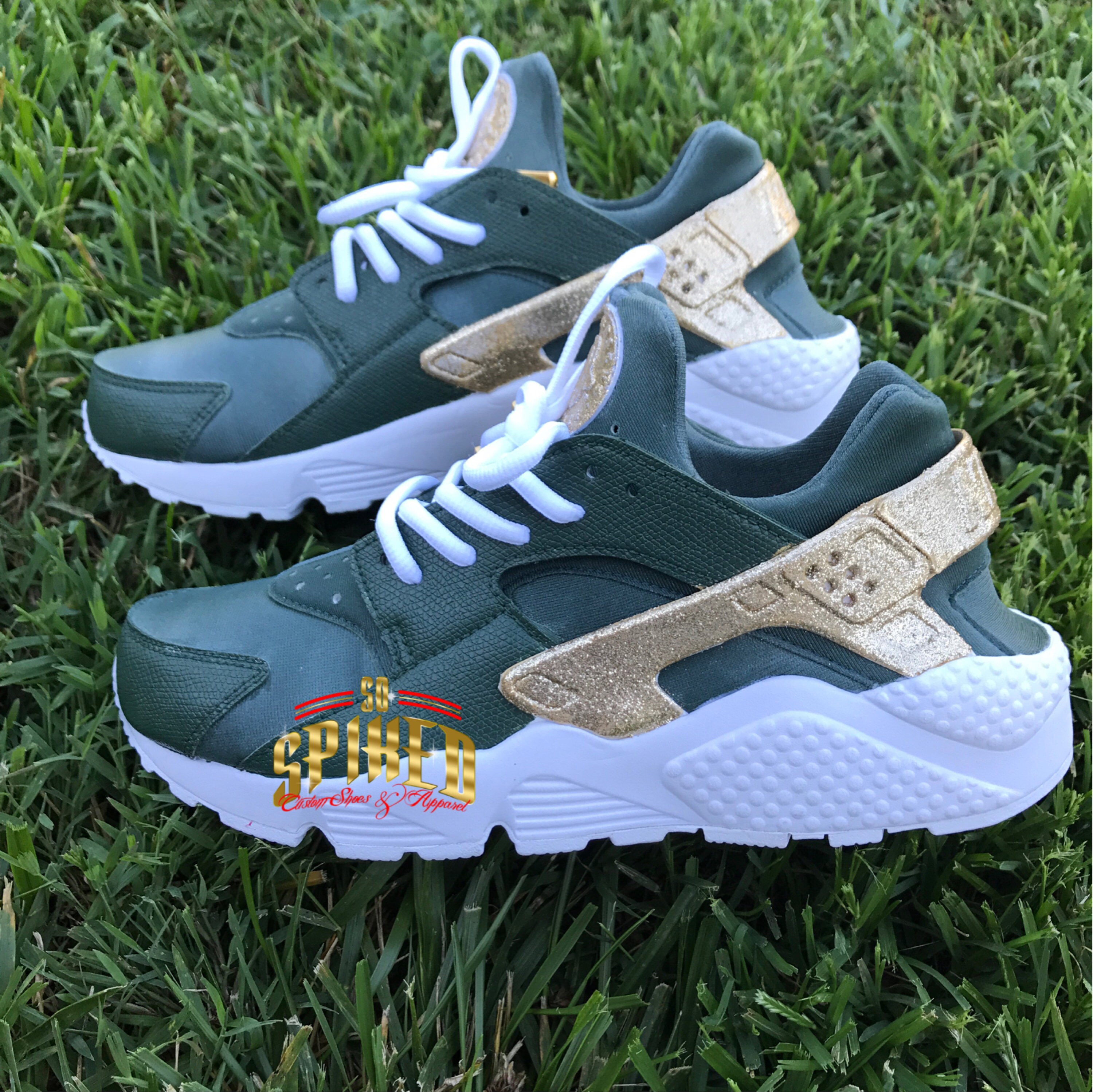 custom huaraches gold