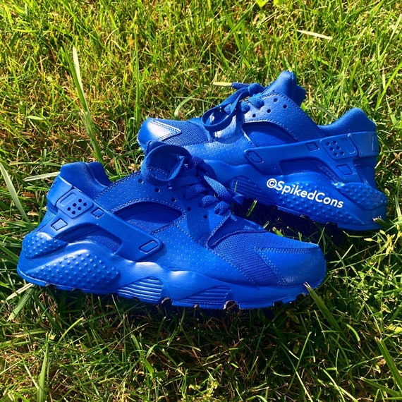 Custom Huaraches Royal Blue Yellow 