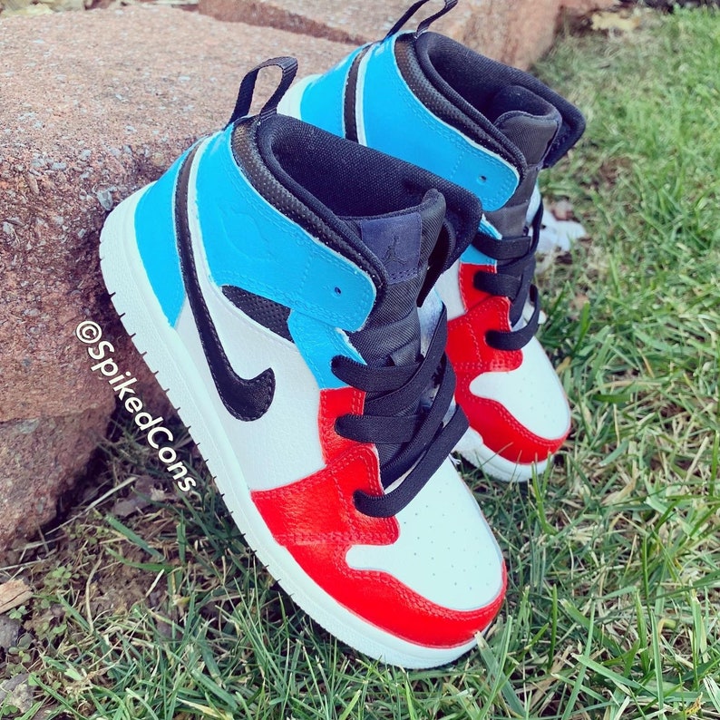 color block nike sneakers