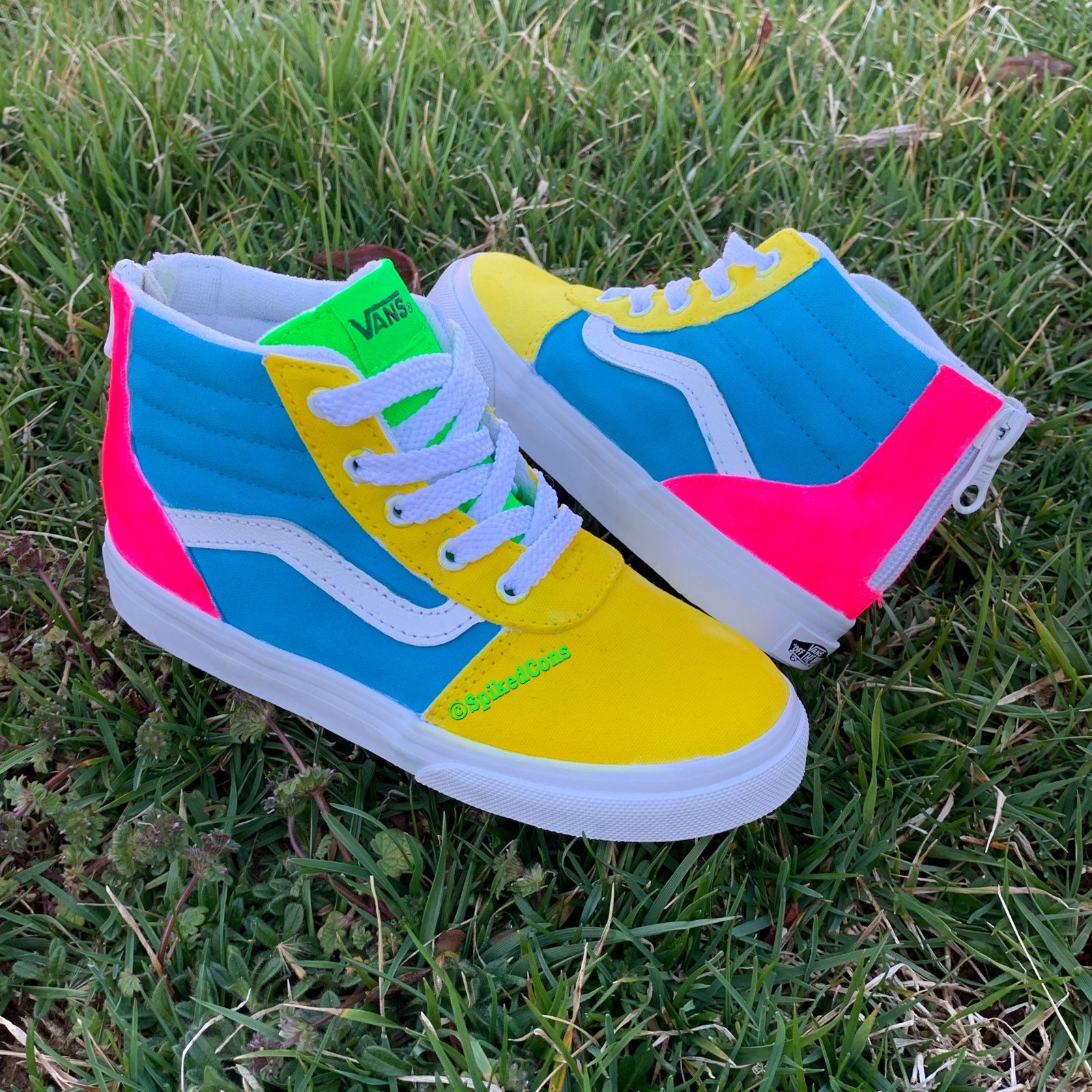 colorful toddler vans